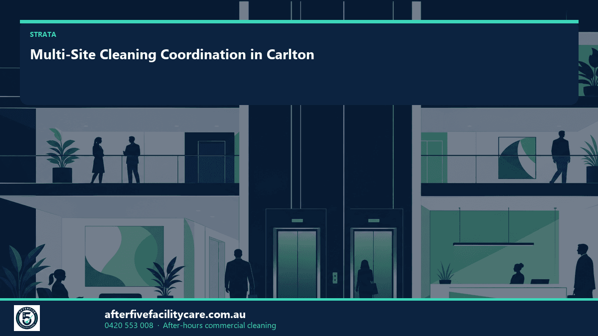 Infographic: Multi-Site Cleaning Coordination in Carlton