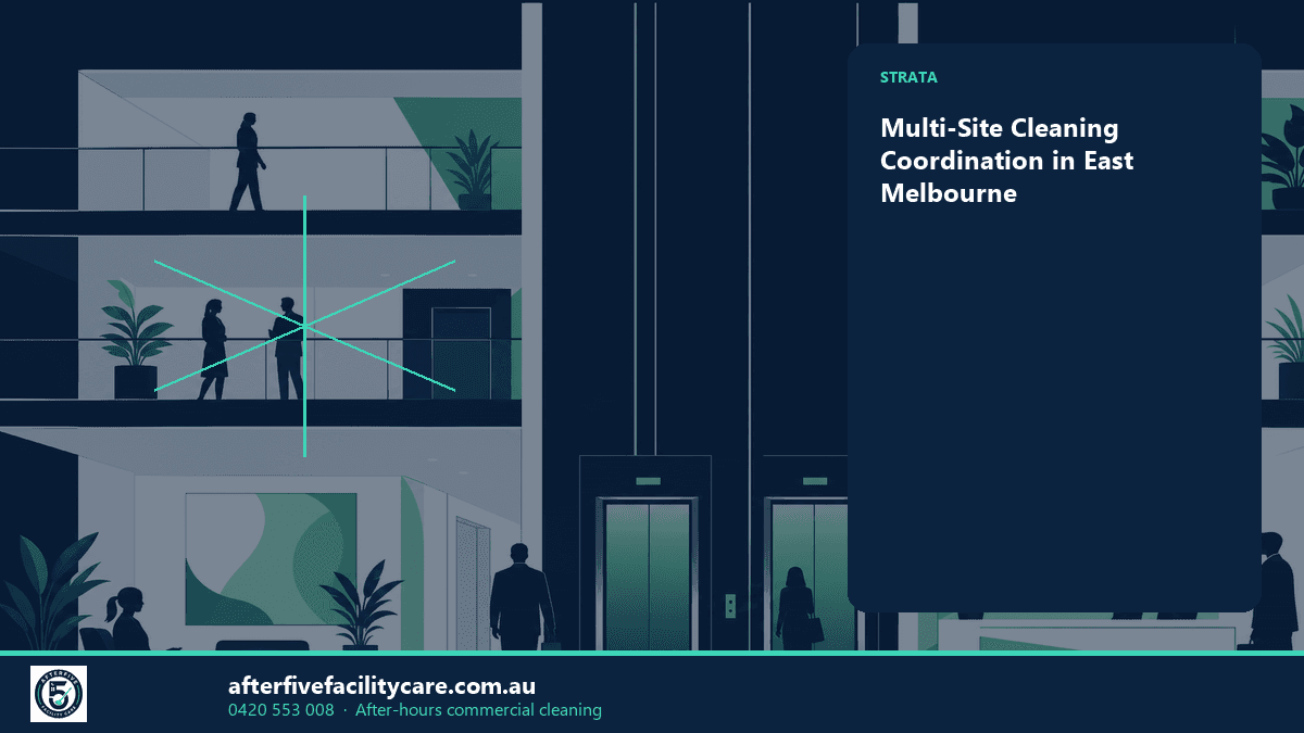 Infographic: Multi-Site Cleaning Coordination in East Melbourne