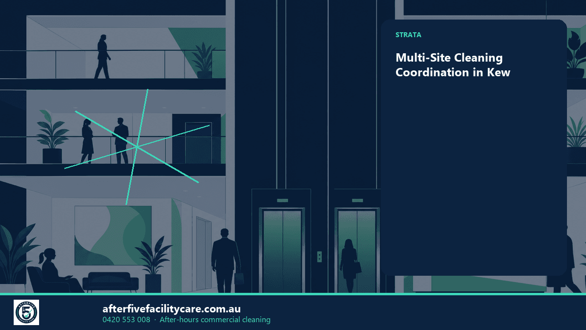 Infographic: Multi-Site Cleaning Coordination in Kew