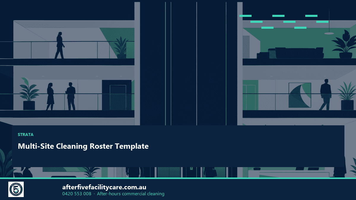 Infographic: Multi-Site Cleaning Roster Template