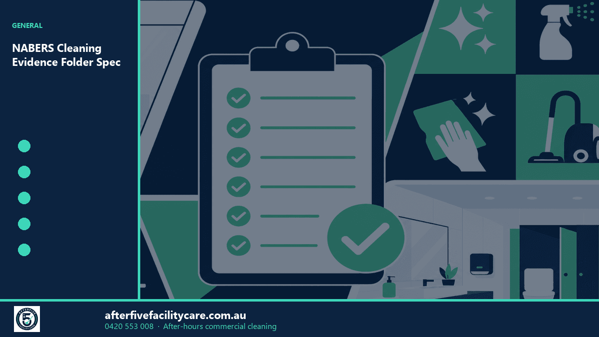 Infographic: NABERS Cleaning Evidence Folder Spec
