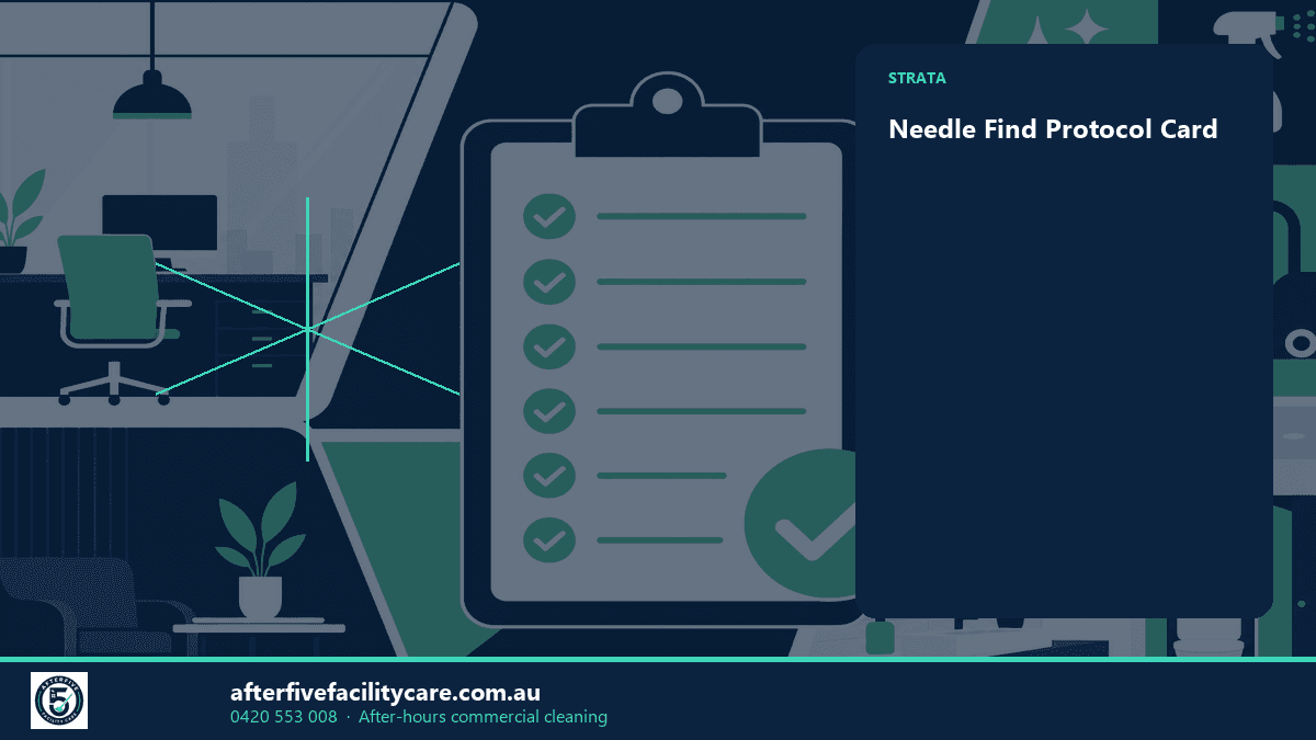 Infographic: Needle Find Protocol Card