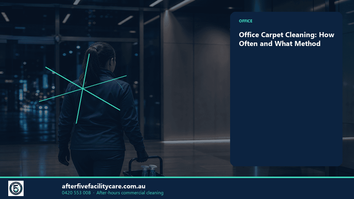 Infographic: Office Carpet Cleaning: How Often and What Method