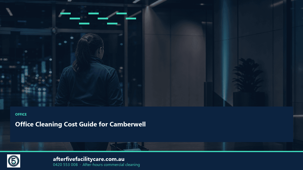 Infographic: Office Cleaning Cost Guide for Camberwell