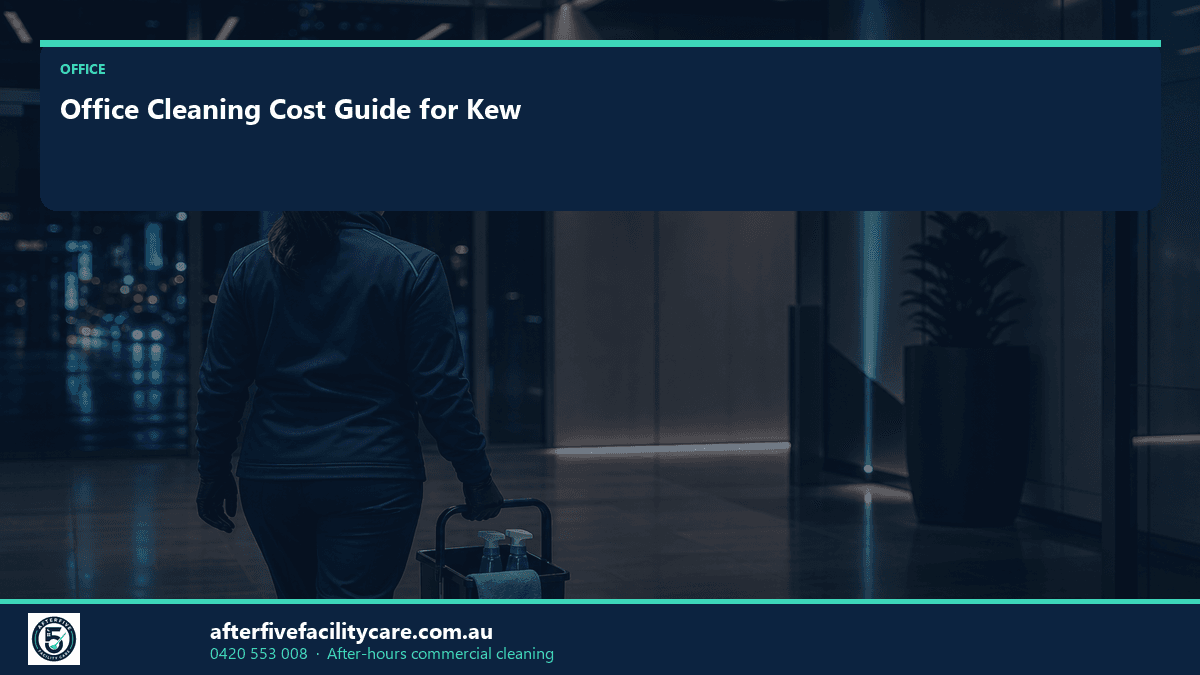 Infographic: Office Cleaning Cost Guide for Kew