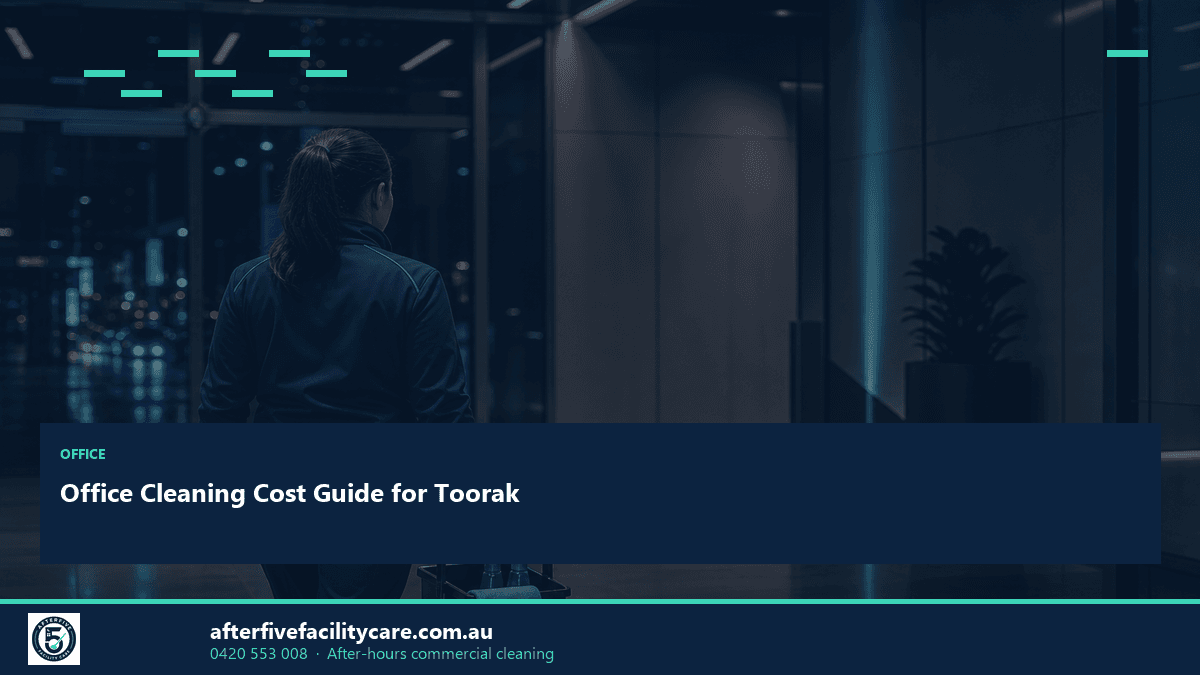 Infographic: Office Cleaning Cost Guide for Toorak