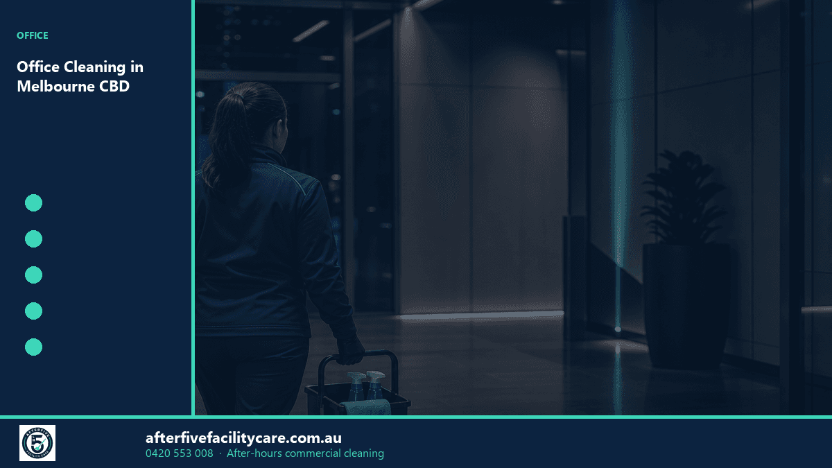 Infographic: Office Cleaning in Melbourne CBD