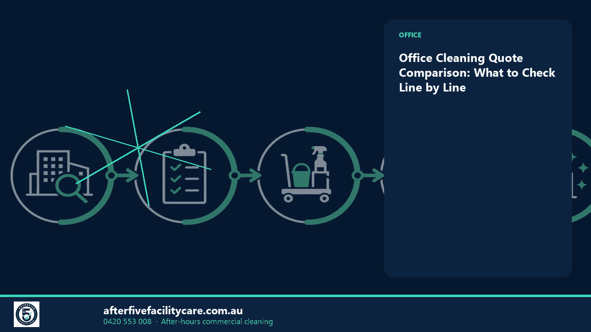 Infographic: Office Cleaning Quote Comparison: What to Check Line by Line