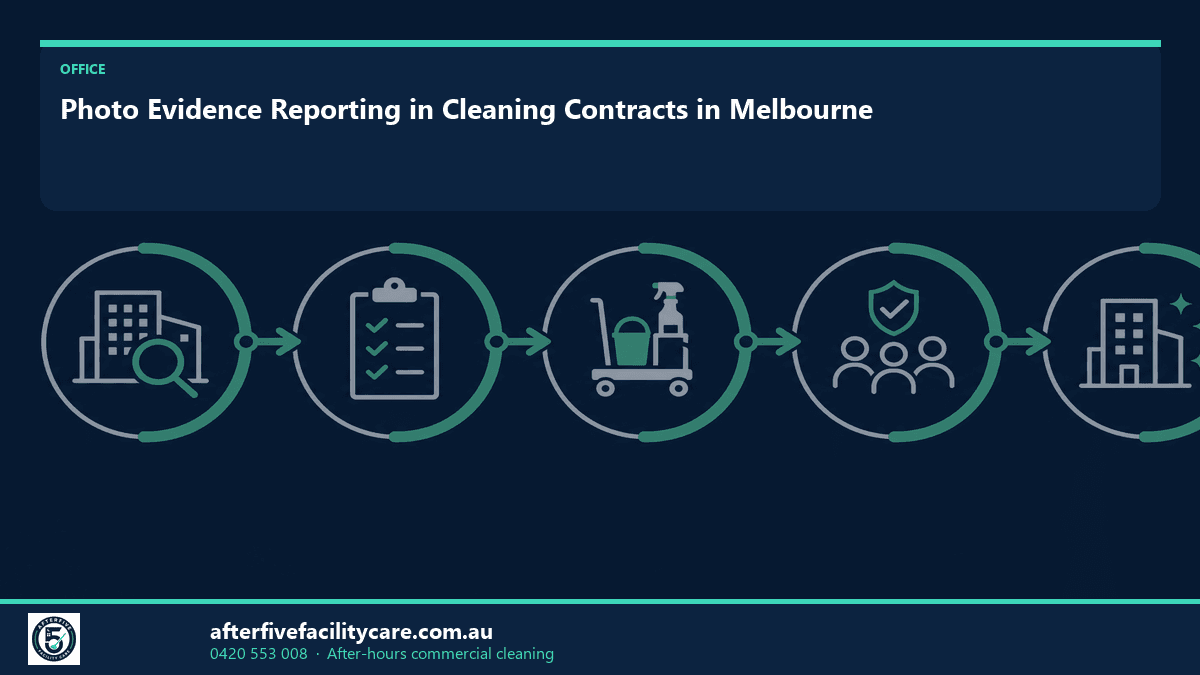 Infographic: Photo Evidence Reporting in Cleaning Contracts in Melbourne