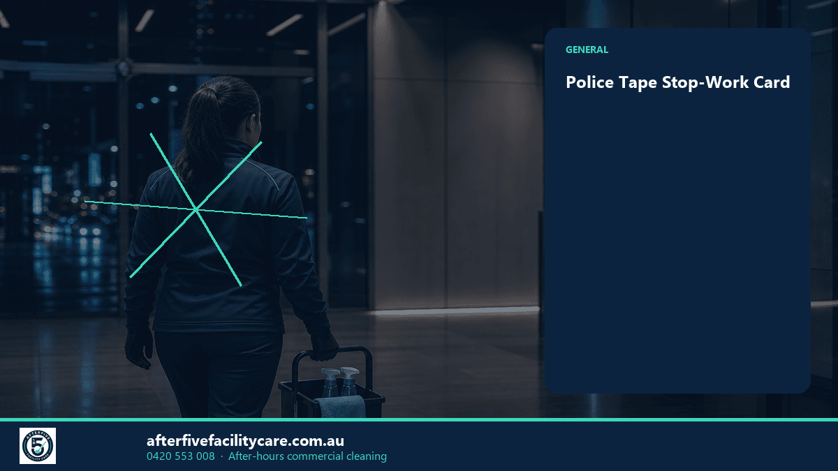 Infographic: Police Tape Stop-Work Card