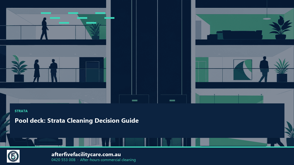 Infographic: Pool deck: Strata Cleaning Decision Guide