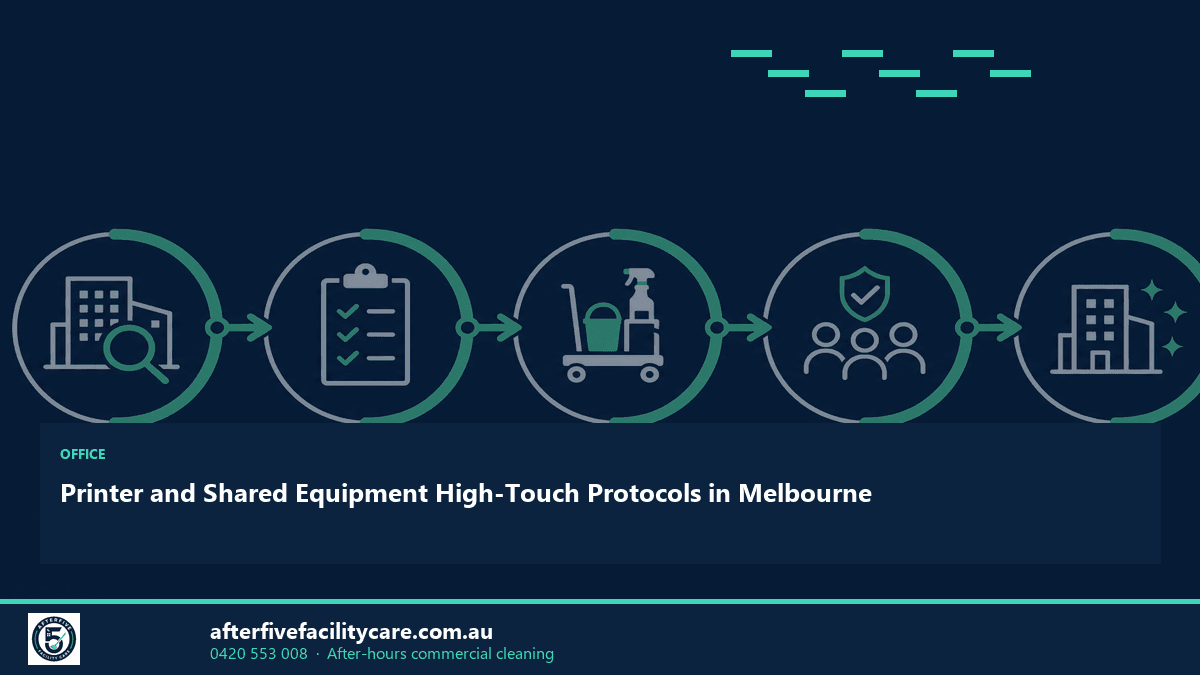 Infographic: Printer and Shared Equipment High-Touch Protocols in Melbourne