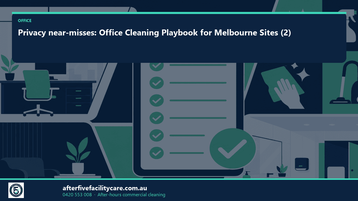 Infographic: Privacy near-misses: Office Cleaning Playbook for Melbourne Sites (2)
