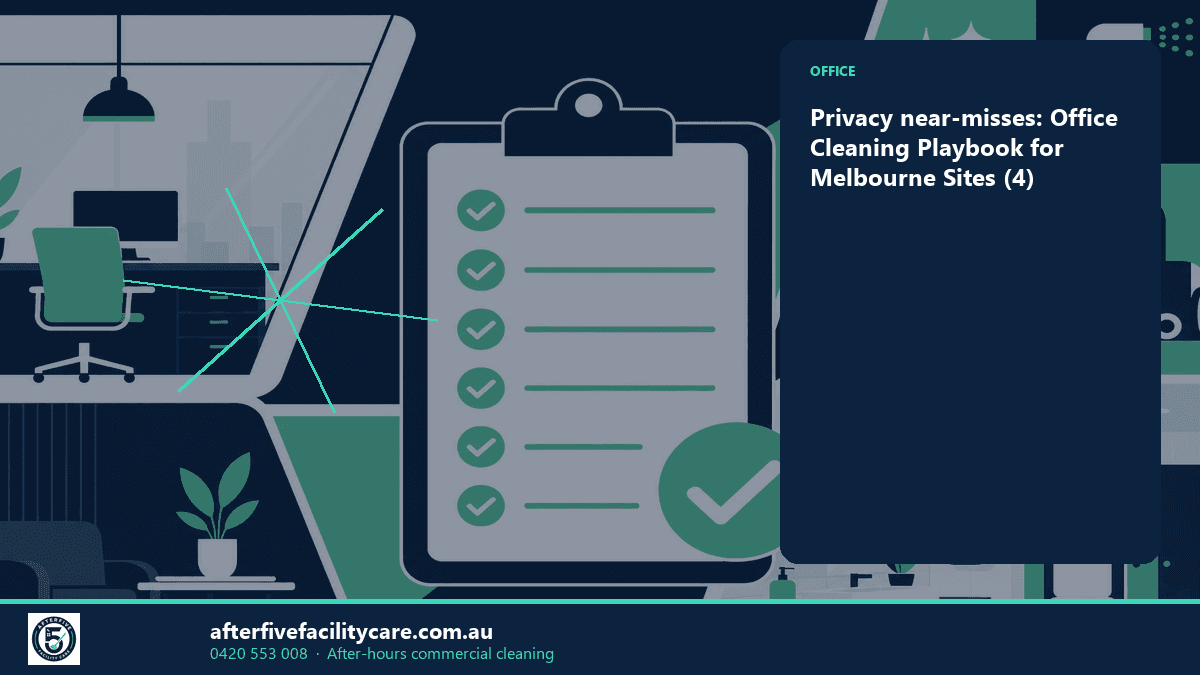 Infographic: Privacy near-misses: Office Cleaning Playbook for Melbourne Sites (4)