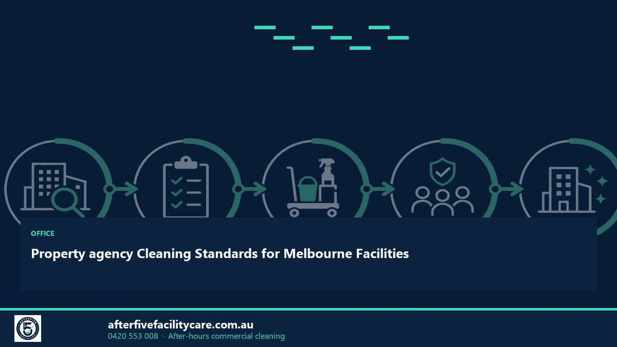 Infographic: Property agency Cleaning Standards for Melbourne Facilities