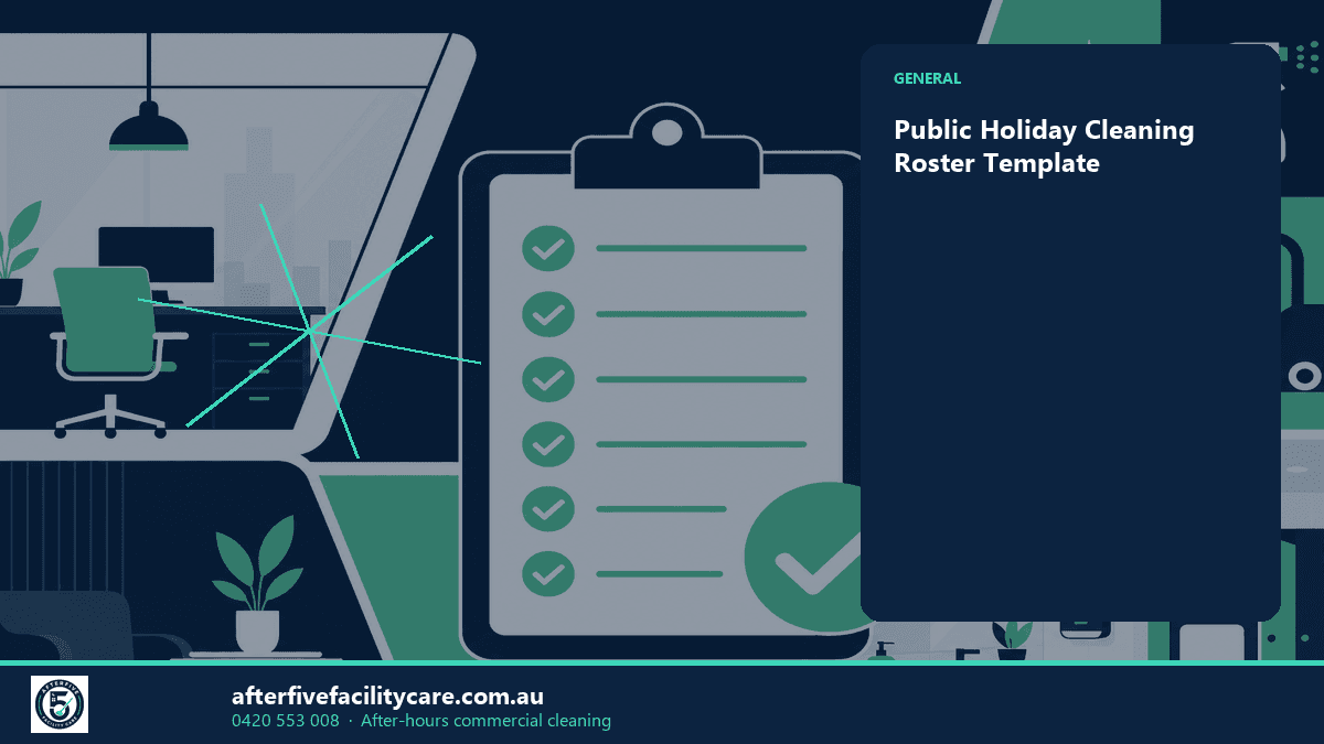 Infographic: Public Holiday Cleaning Roster Template
