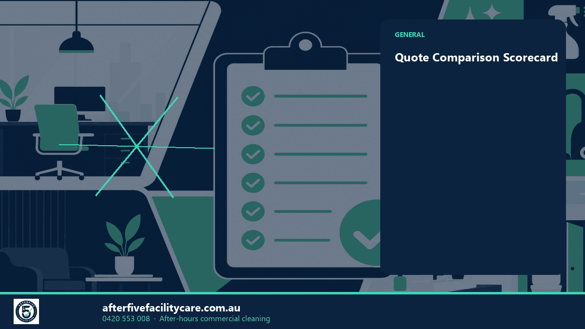 Infographic: Quote Comparison Scorecard