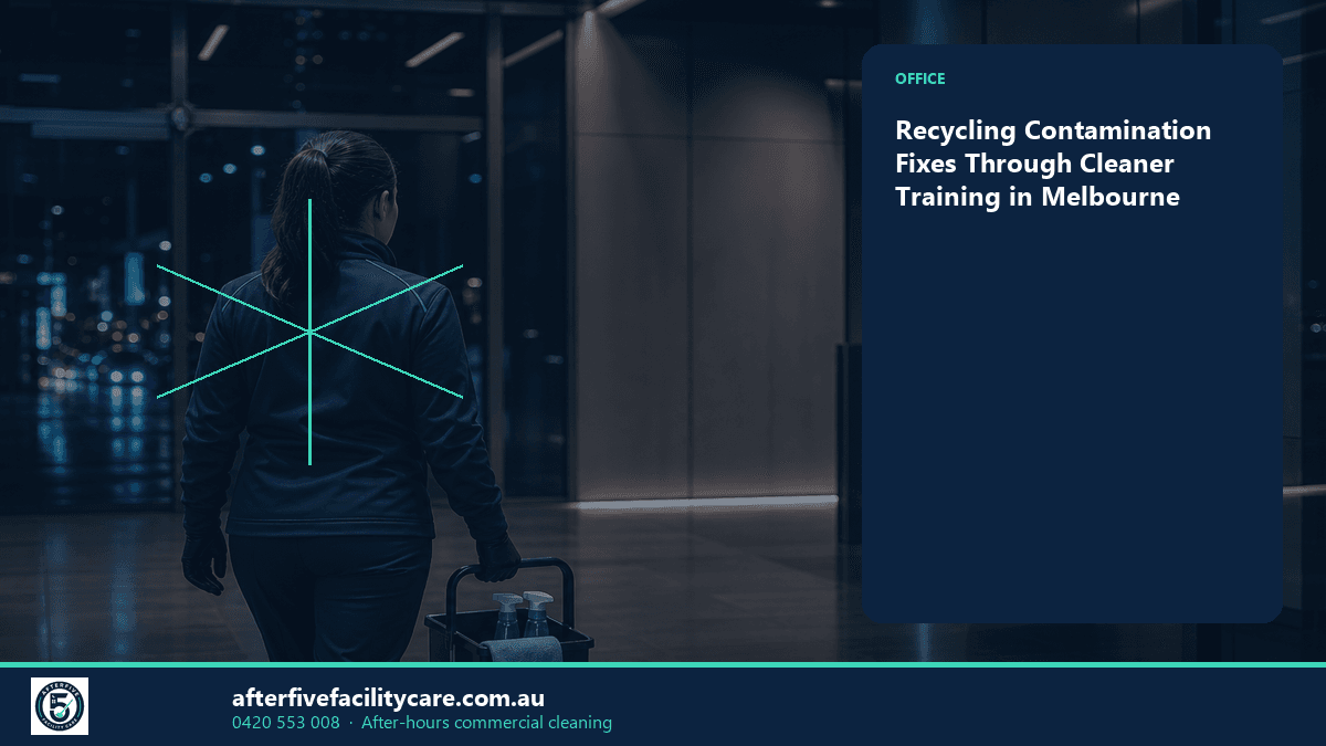 Infographic: Recycling Contamination Fixes Through Cleaner Training in Melbourne