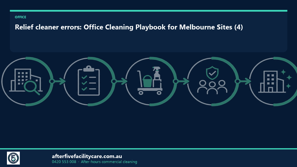Infographic: Relief cleaner errors: Office Cleaning Playbook for Melbourne Sites (4)