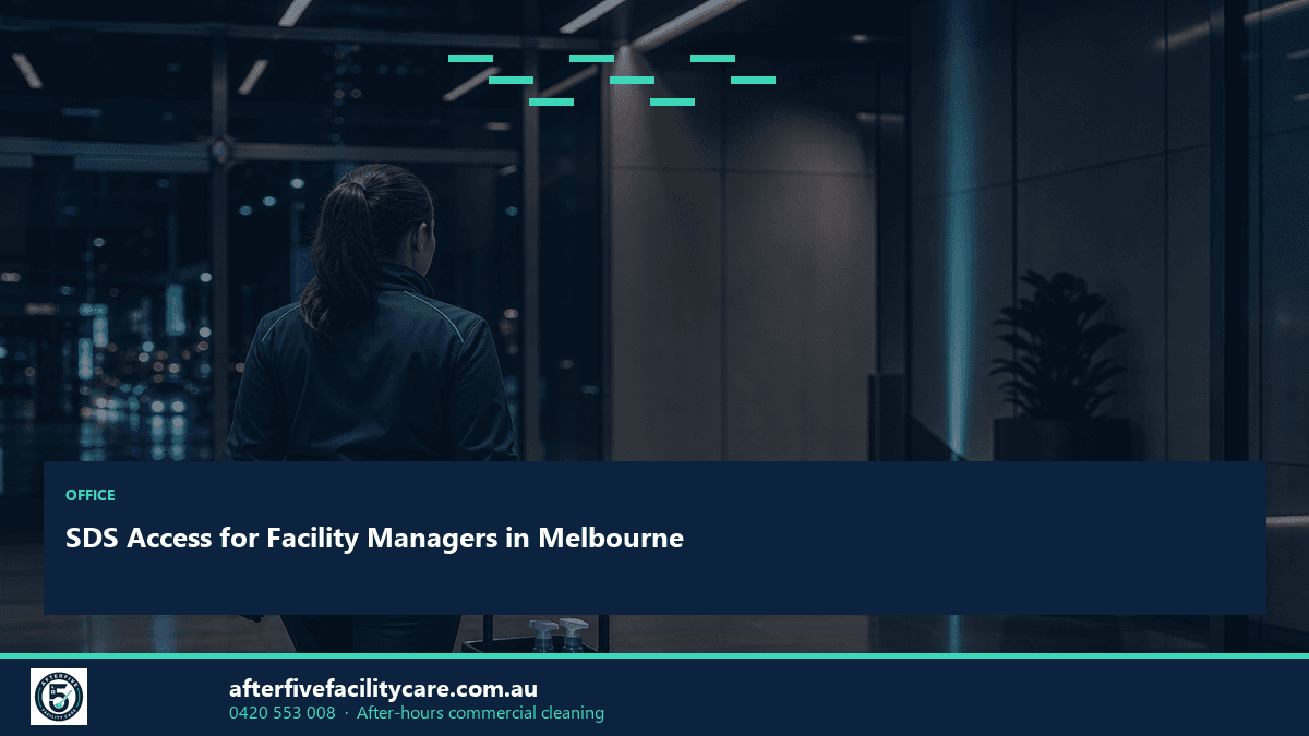Infographic: SDS Access for Facility Managers in Melbourne