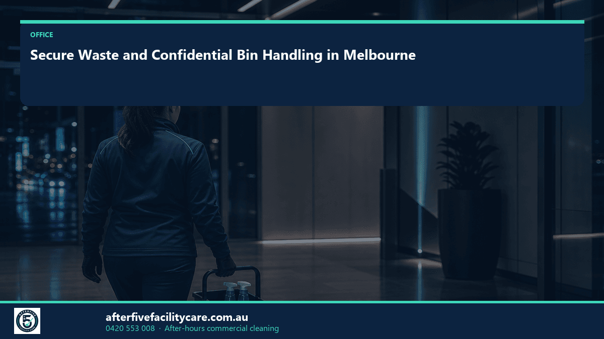 Infographic: Secure Waste and Confidential Bin Handling in Melbourne