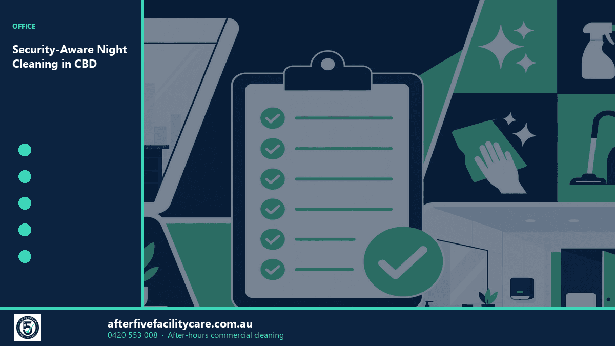 Infographic: Security-Aware Night Cleaning in CBD