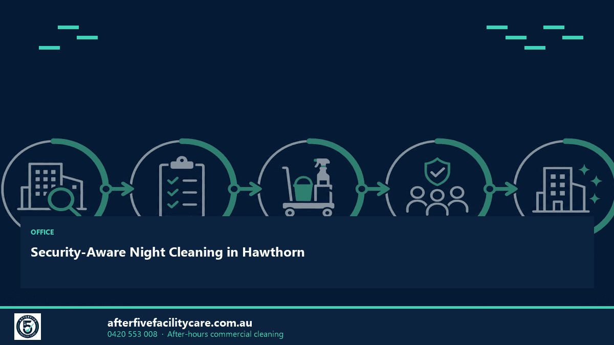 Infographic: Security-Aware Night Cleaning in Hawthorn