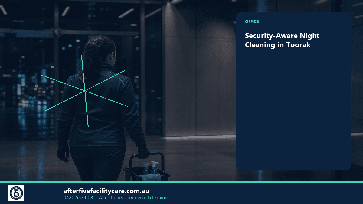Infographic: Security-Aware Night Cleaning in Toorak