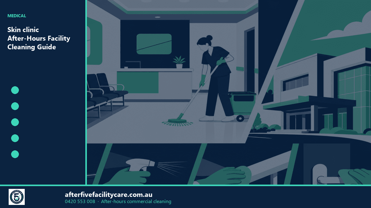 Infographic: Skin clinic After-Hours Facility Cleaning Guide