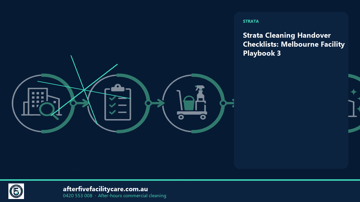Infographic: Strata Cleaning Handover Checklists: Melbourne Facility Playbook 3