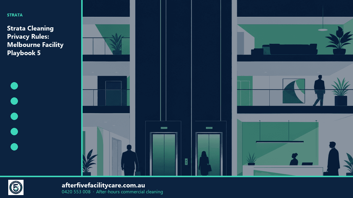 Infographic: Strata Cleaning Privacy Rules: Melbourne Facility Playbook 5
