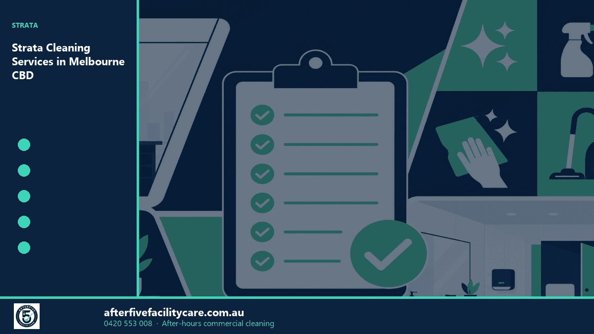 Infographic: Strata Cleaning Services in Melbourne CBD