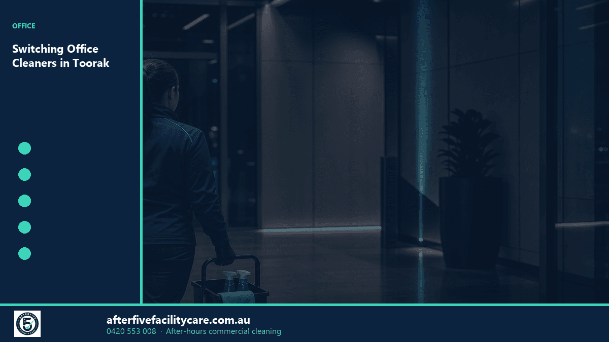 Infographic: Switching Office Cleaners in Toorak