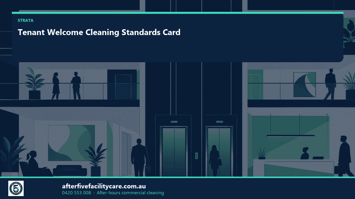 Infographic: Tenant Welcome Cleaning Standards Card