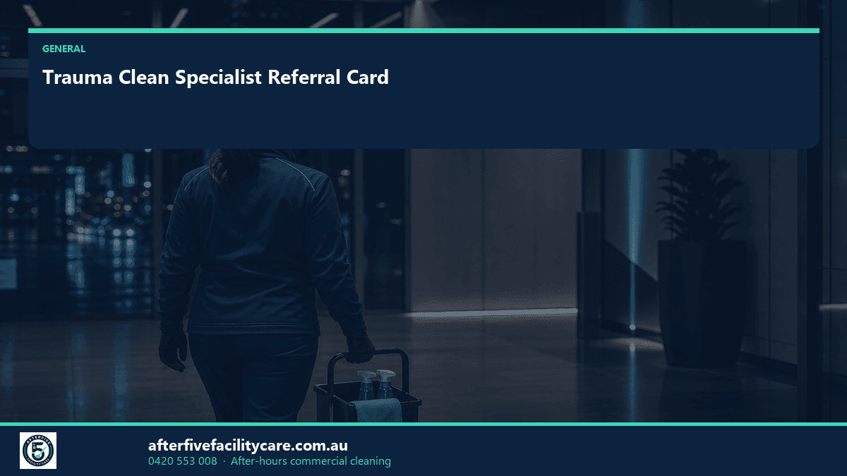Infographic: Trauma Clean Specialist Referral Card