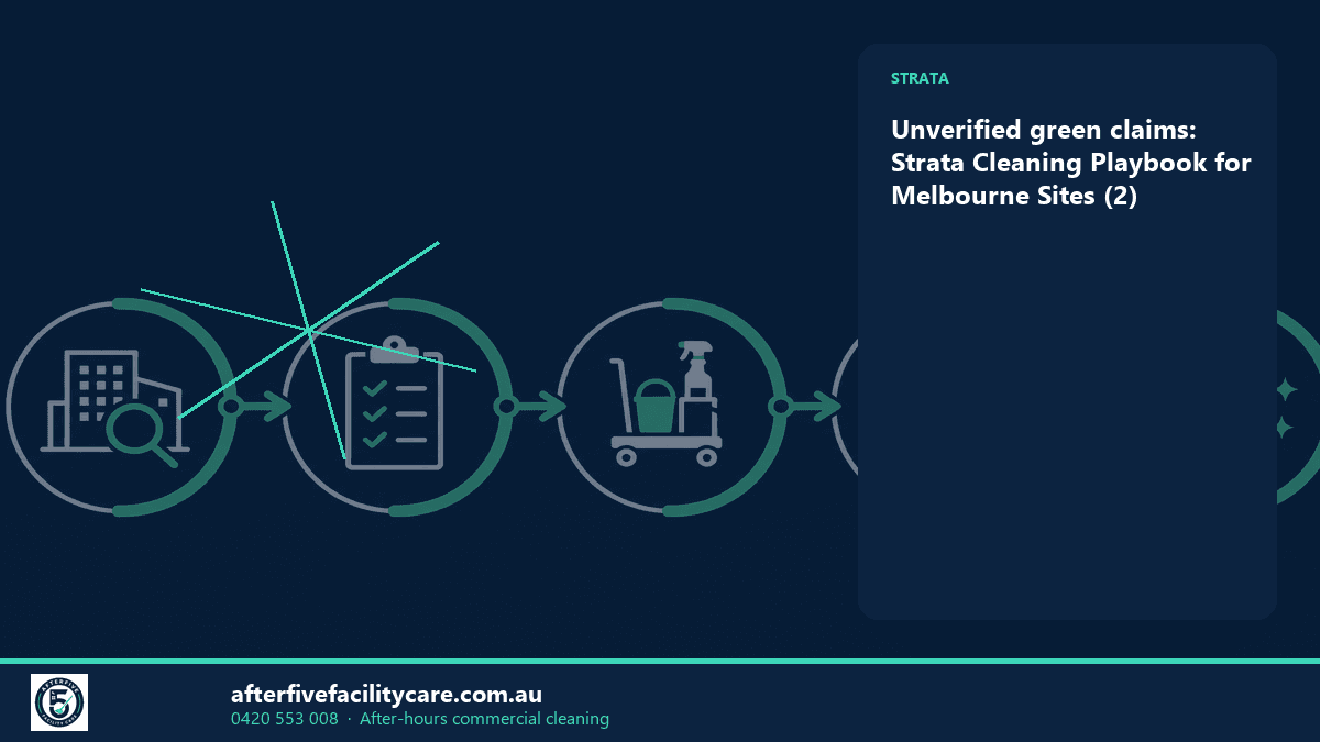 Infographic: Unverified green claims: Strata Cleaning Playbook for Melbourne Sites (2)