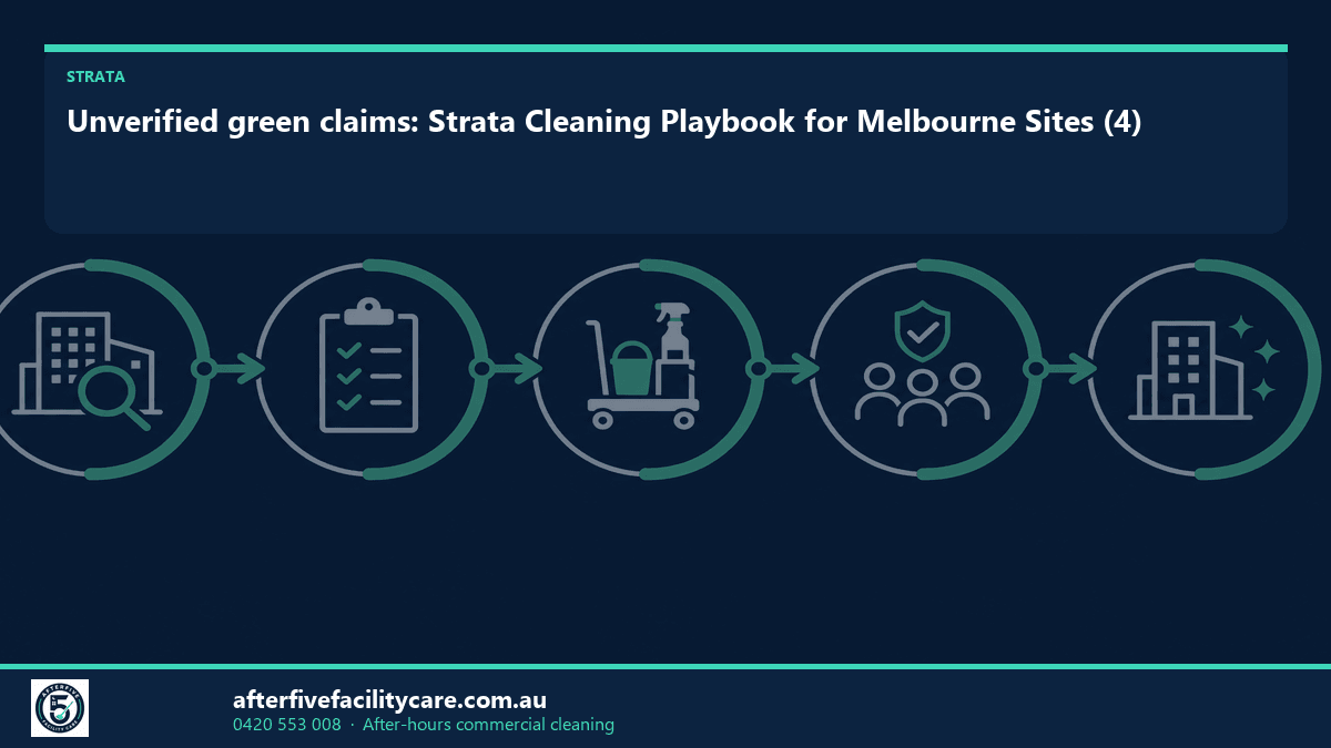 Infographic: Unverified green claims: Strata Cleaning Playbook for Melbourne Sites (4)