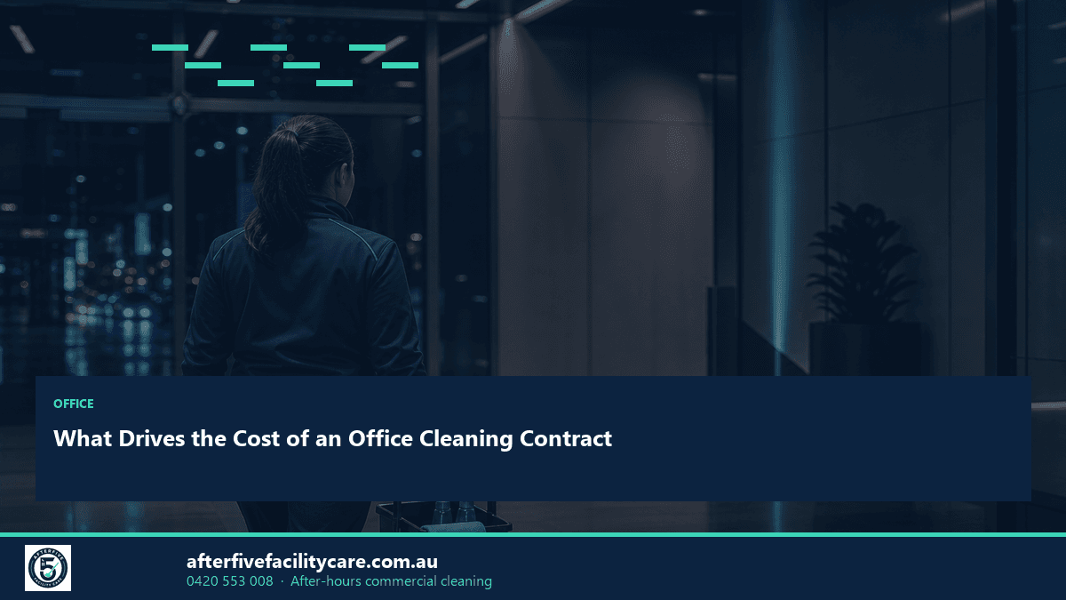 Infographic: What Drives the Cost of an Office Cleaning Contract