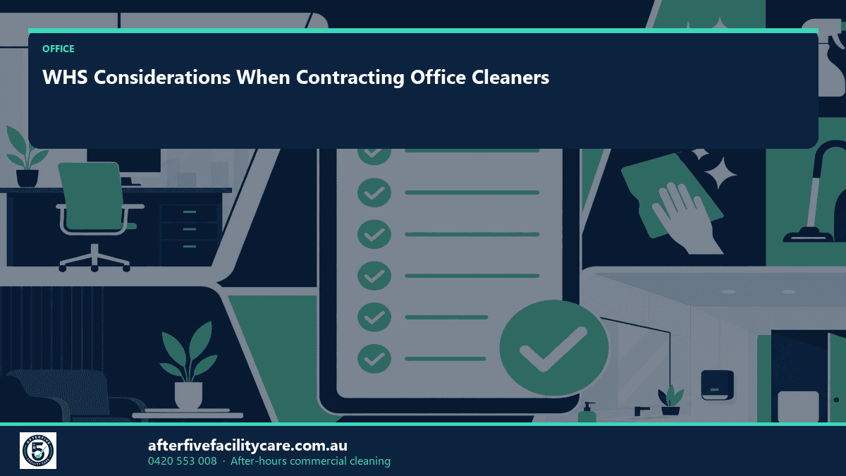 Infographic: WHS Considerations When Contracting Office Cleaners