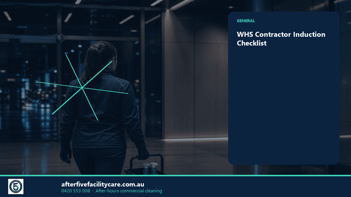 Infographic: WHS Contractor Induction Checklist