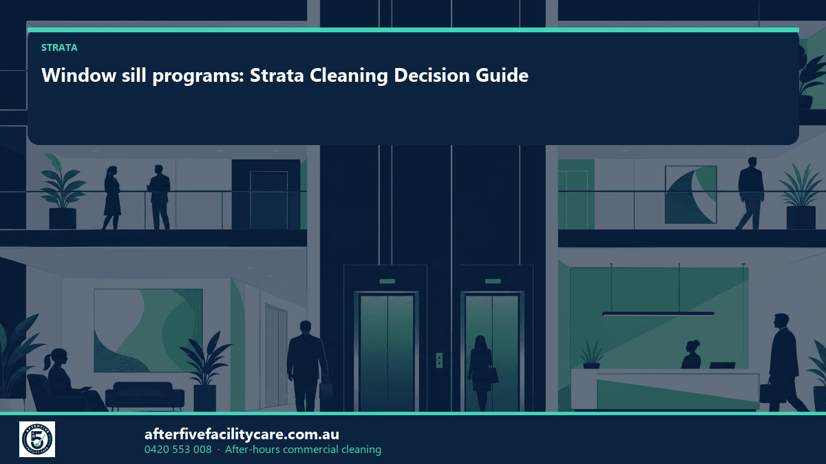 Infographic: Window sill programs: Strata Cleaning Decision Guide