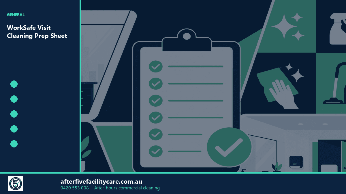 Infographic: WorkSafe Visit Cleaning Prep Sheet